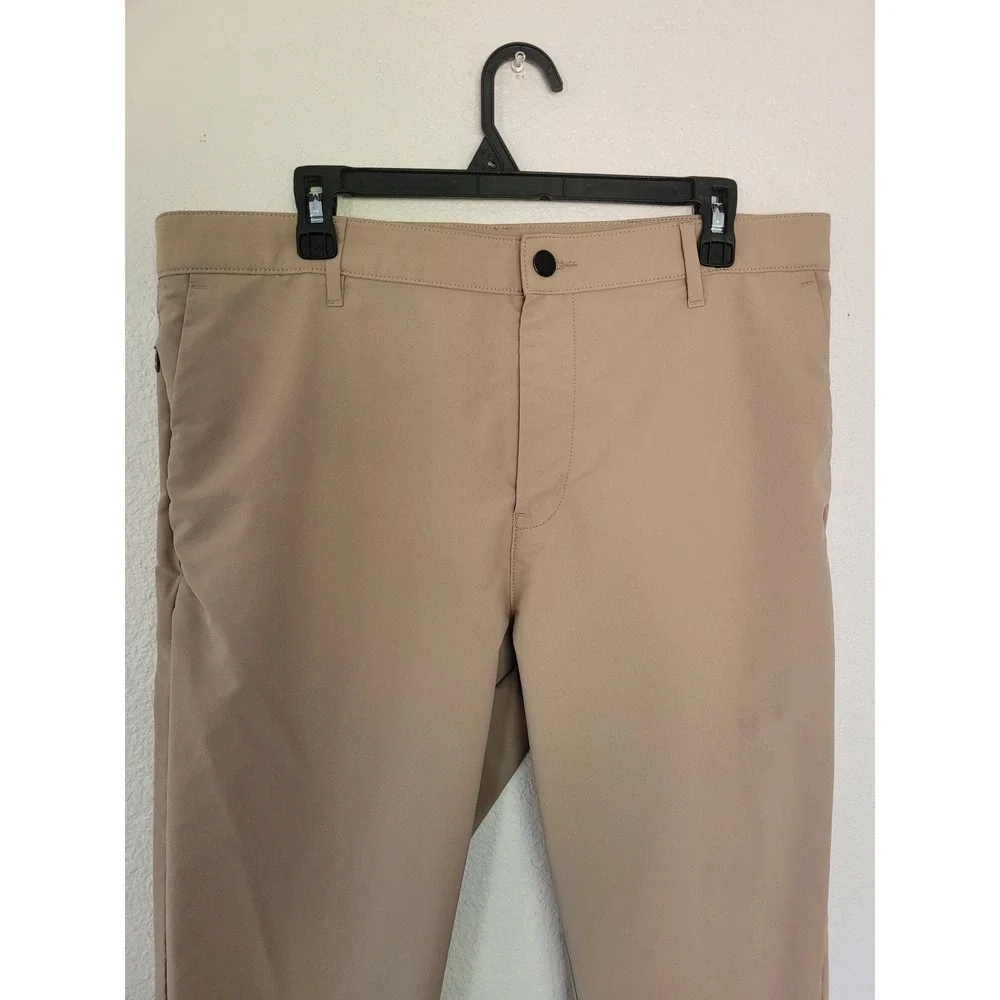 Banana Republic Mens 36x30 Beige Slim Fit‎ Lightweight Dress Pants #14